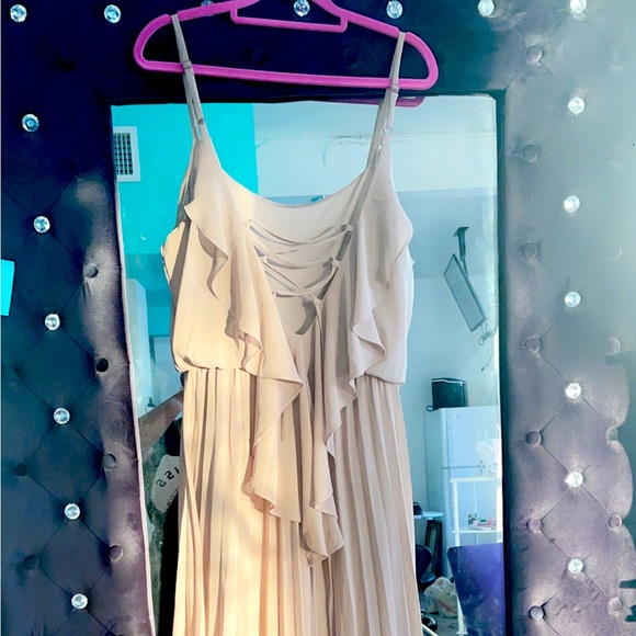 Vivayou long Tan romper, with spaghetti straps - Picture 2 of 12